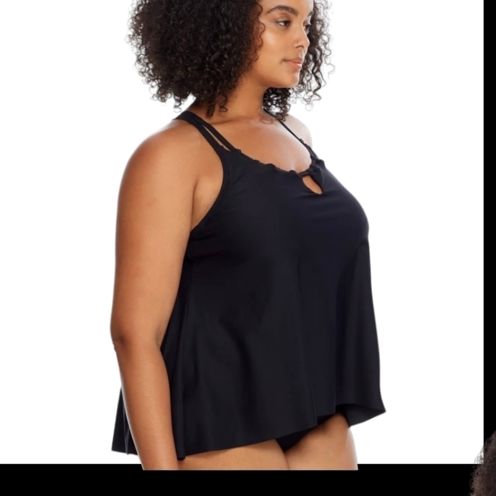 Birdsong Plus Eco Onyx Keyhole Underwire Tankini Top 24 G/H 44H 46G 48DDD New - Picture 4 of 13